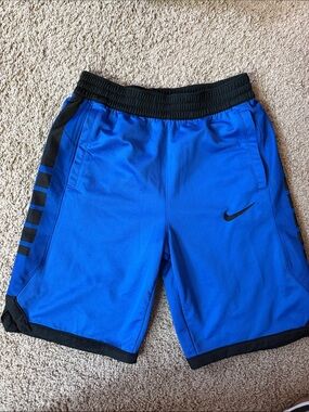 Nike Men’s Royal Blue Athletic Shorts with Black Accents